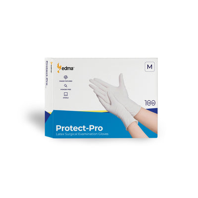 One Box of Edma Protect Pro Latex Surgical Gloves