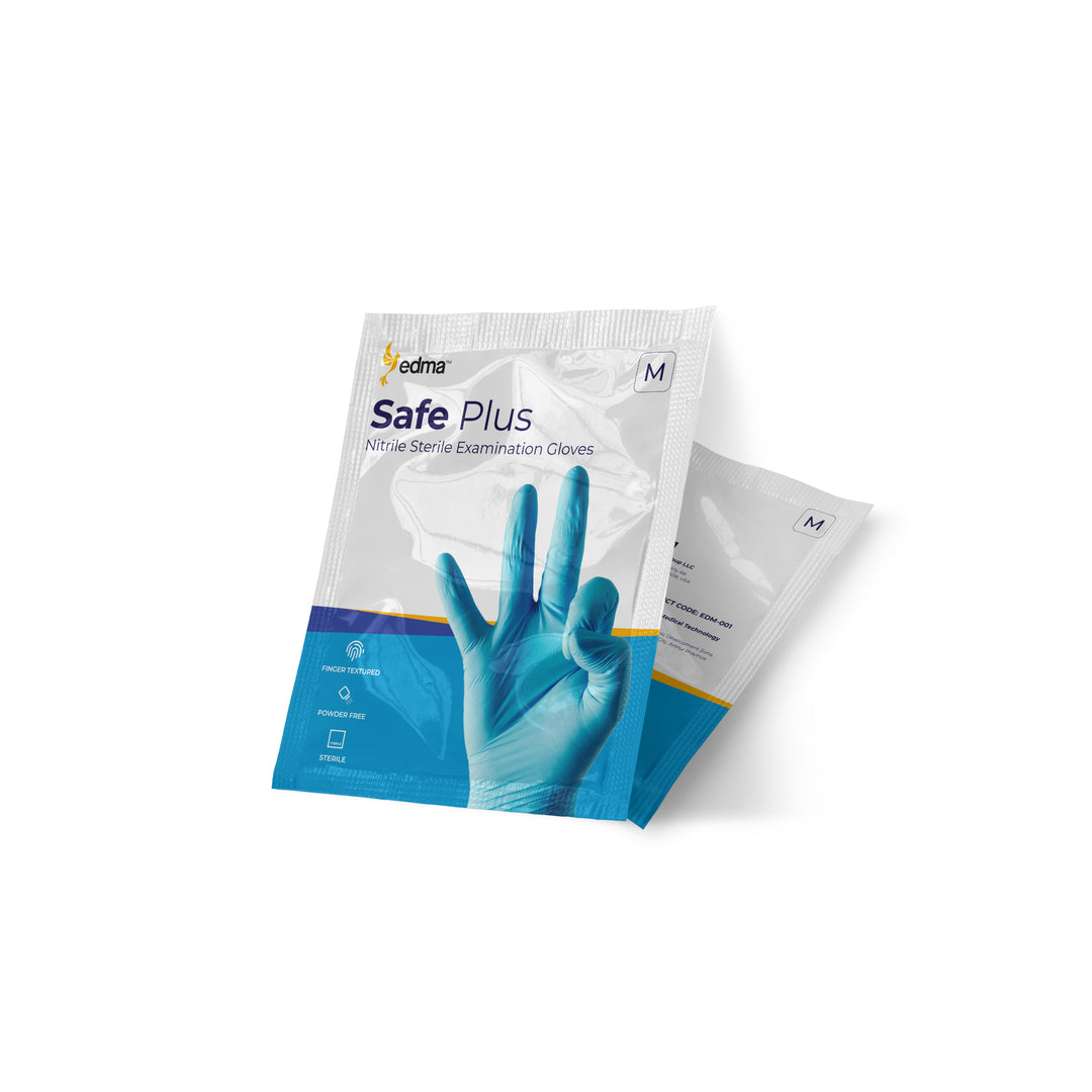 Sterile Nitrile Powder Free Examination Gloves – edma